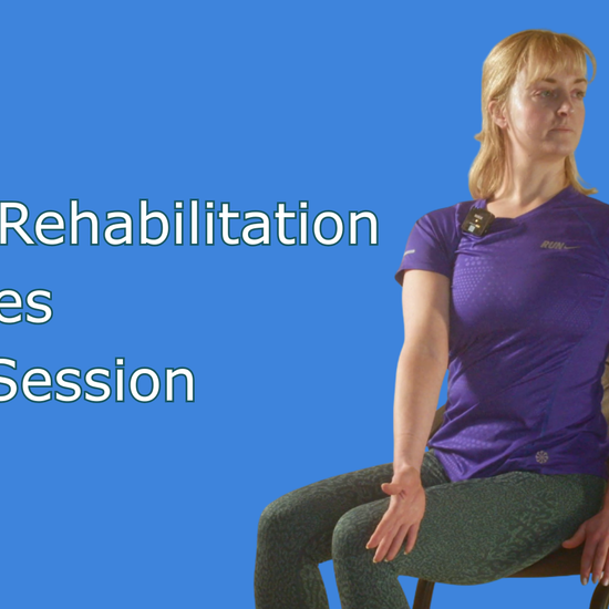 A taster video showing the instructor performing a number of standing hernia rehabilitation exercises.